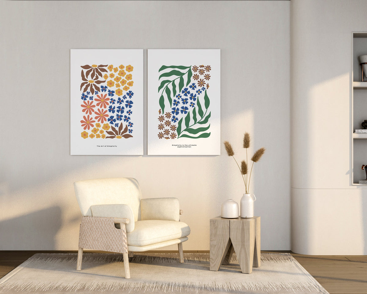 Botanical Pattern Wall Art Print #3 - Artrise