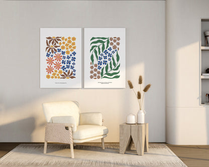 Botanical Pattern Wall Art Print #2 - Artrise