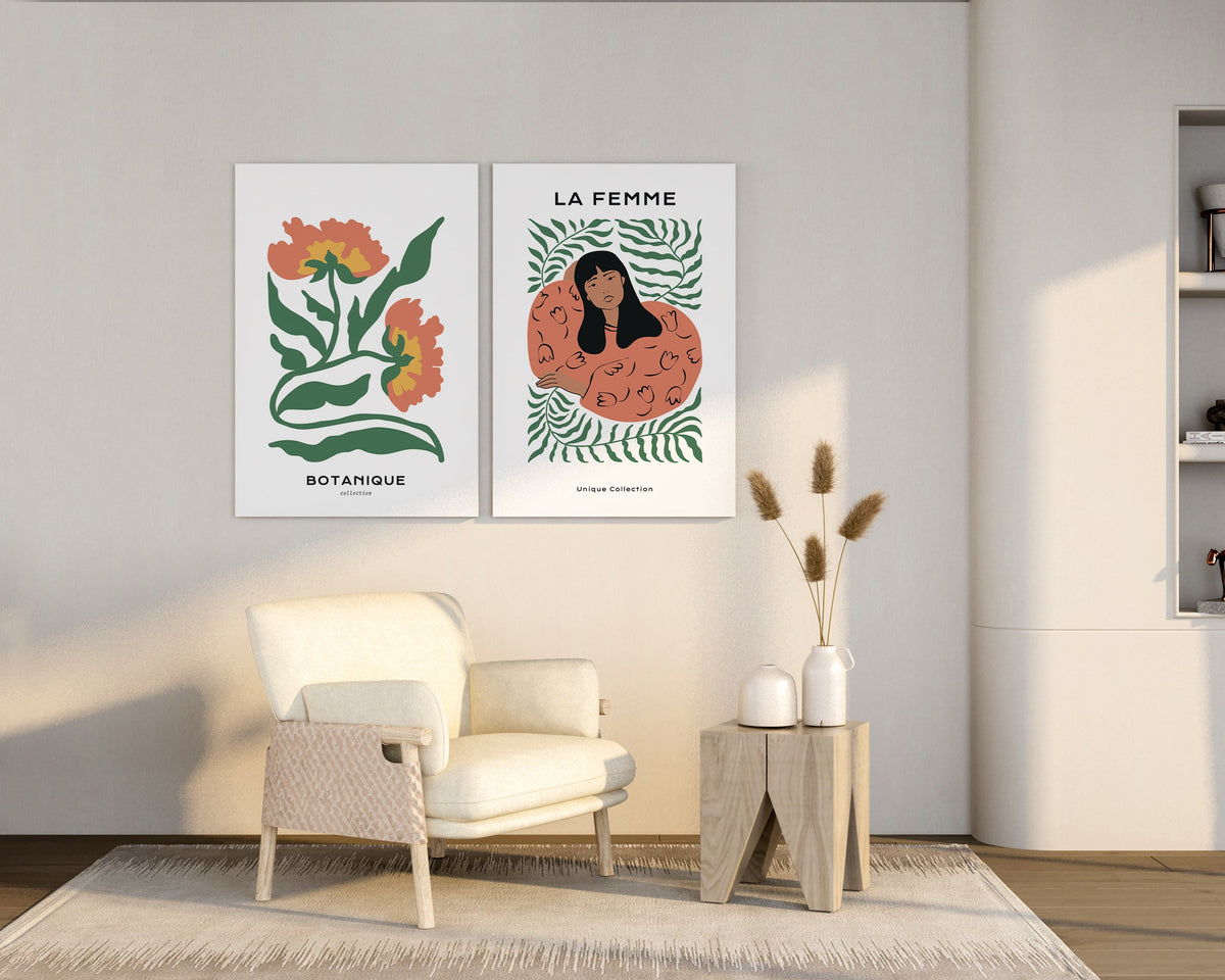 Botanical Femme Wall Art Print #2 - Artrise