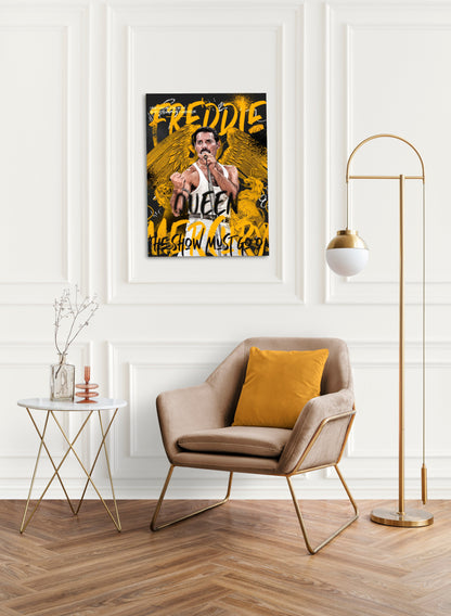 Freddie Mercury Pop Art // Wall Art Print - Artrise