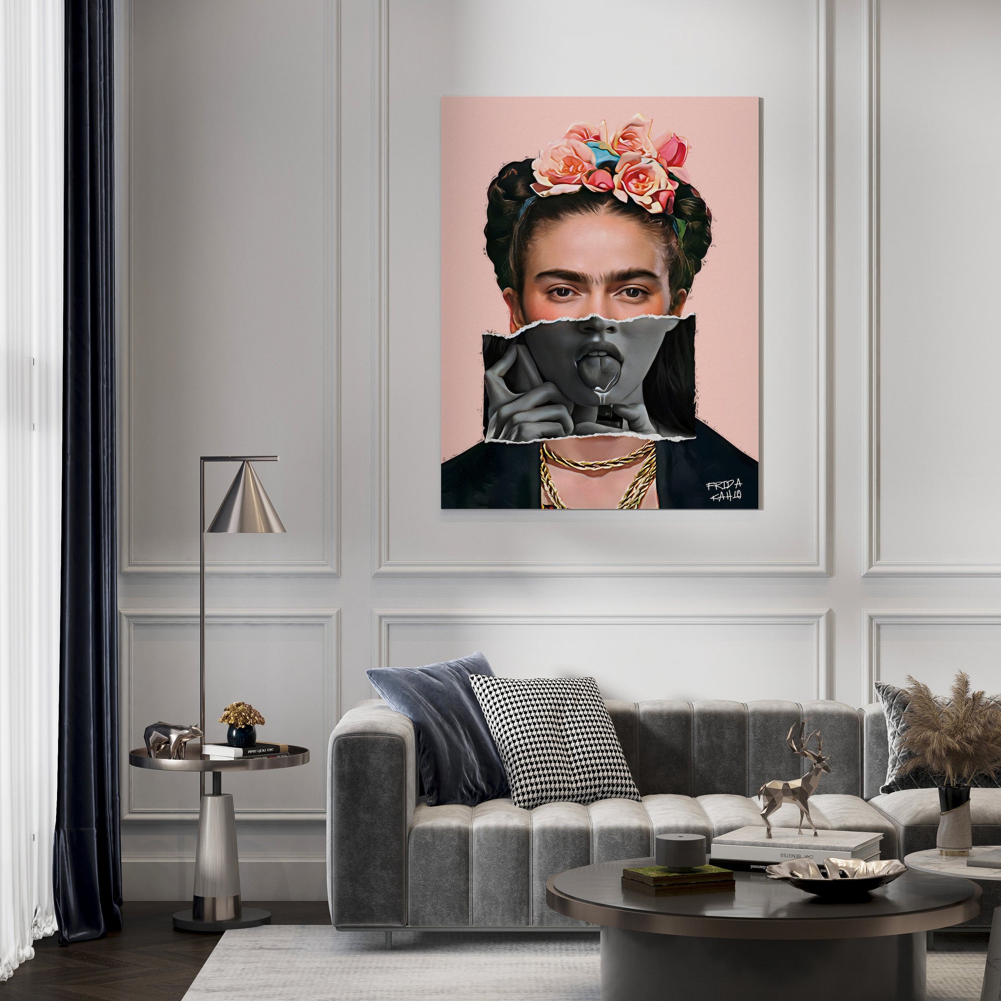 Frida Kahlo x Meghan Fox Art // Wall Art Print - Artrise