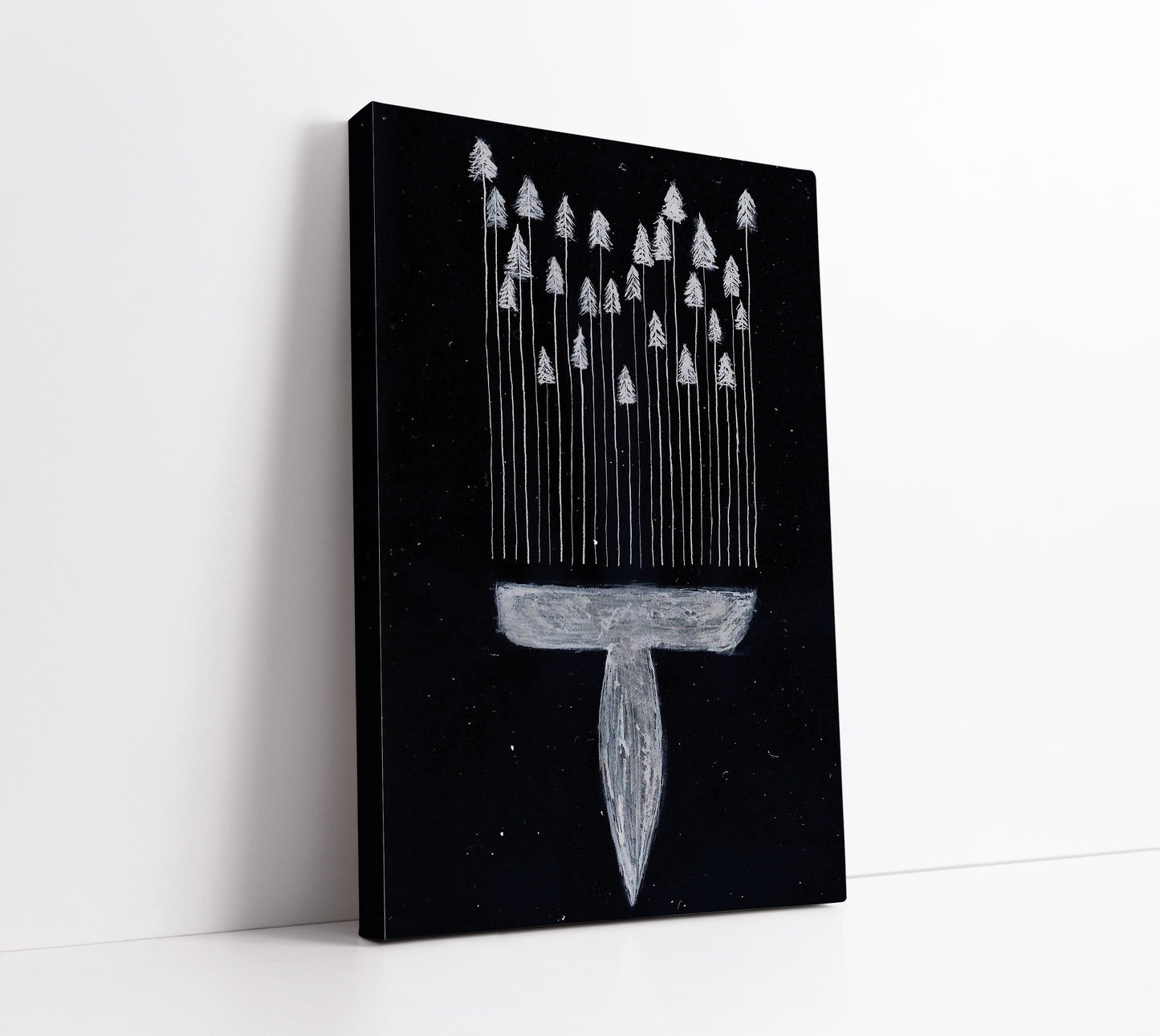 Paintbrush Modern Art Print - Artrise