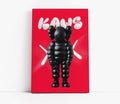 Kaws Red & Black Trending Art // Wall Art Print - Artrise