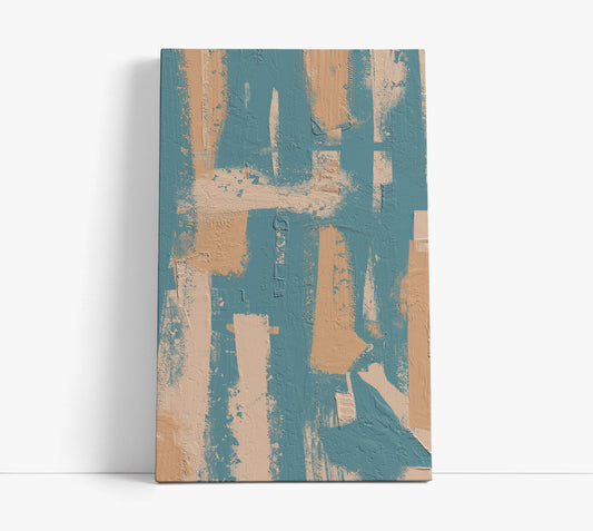 Pastel Blue Abstract Art Print - Artrise