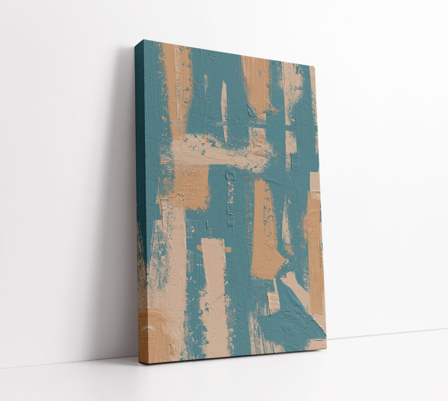 Pastel Blue Abstract Art Print - Artrise