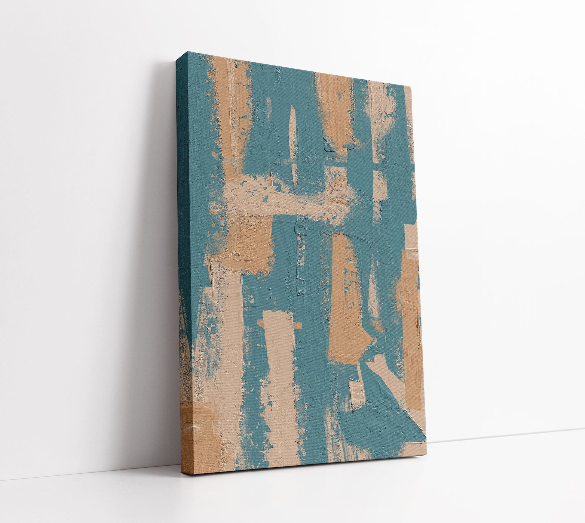 Pastel Blue Abstract Art Print - Artrise