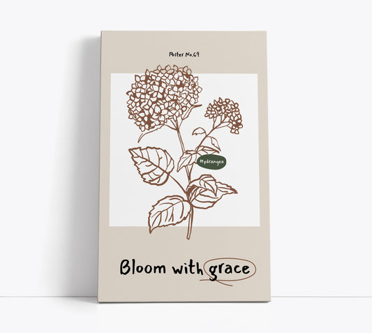 Bloom With Grace // Wall Art Print - Artrise