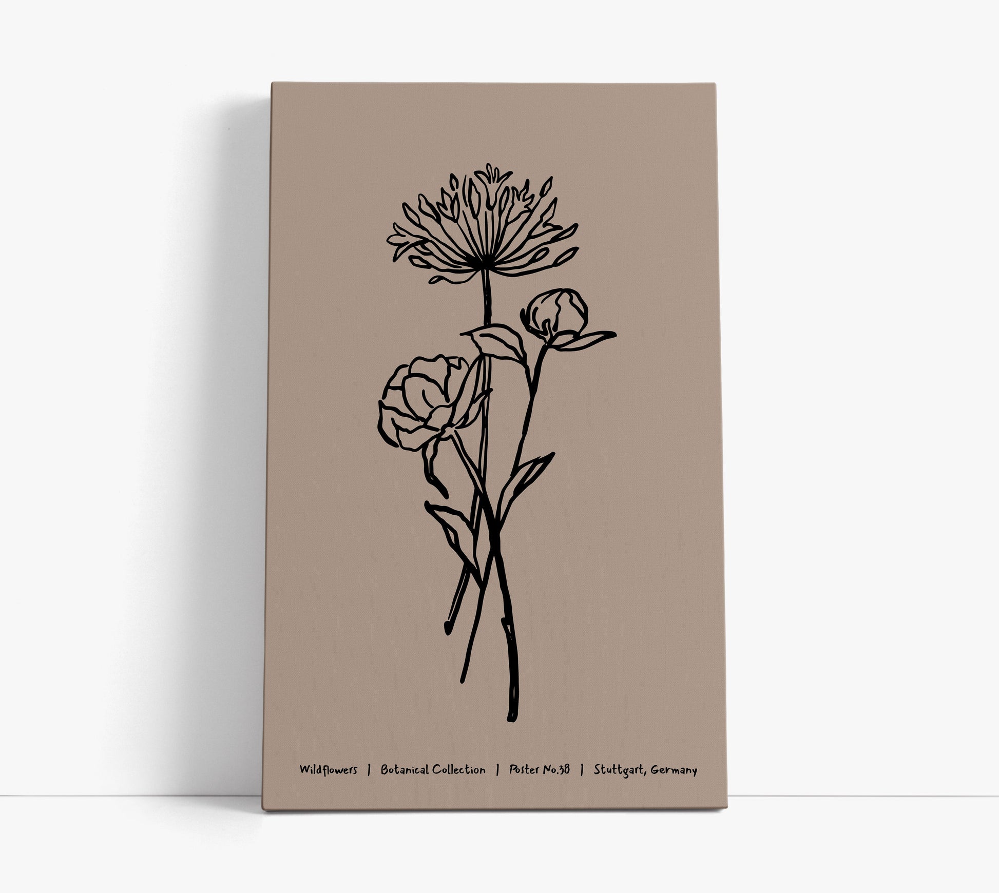 Beige Botanical Wall Art Print - Artrise