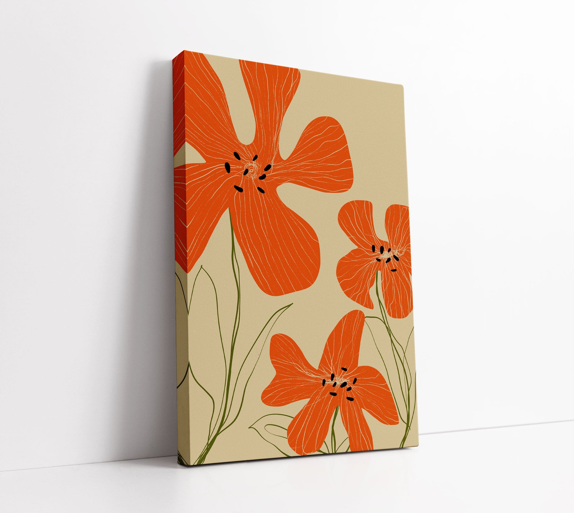 Orange Flower Art Print - Artrise