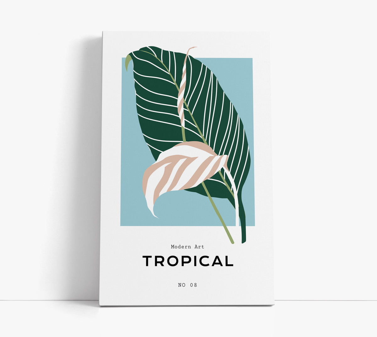 Blue Tropical Wall Art Print - Artrise