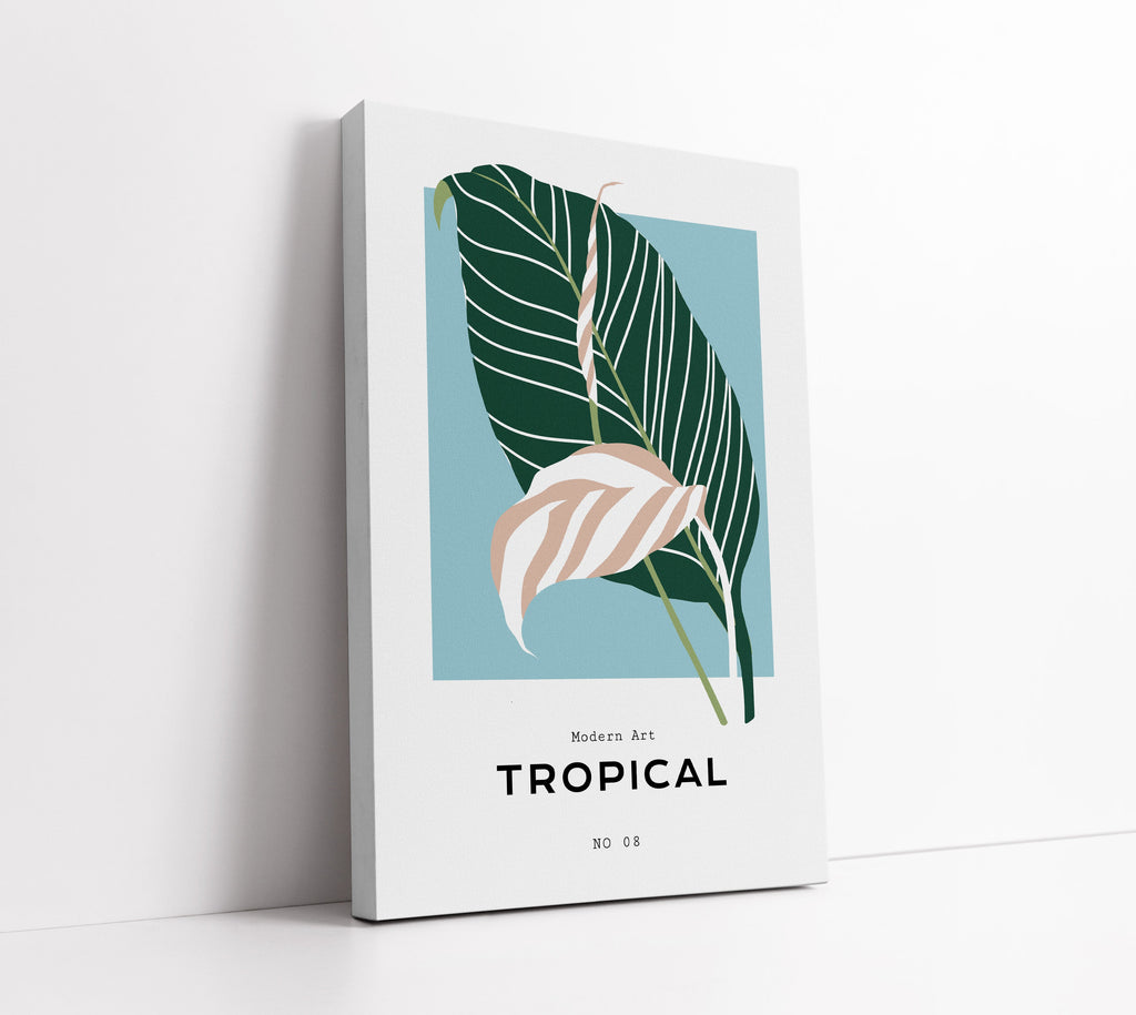 Blue Tropical Wall Art Print - Artrise